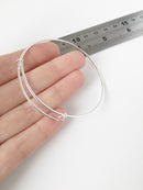 1 x Silver Plated Stainless Steel Bracelet Blank (1791)