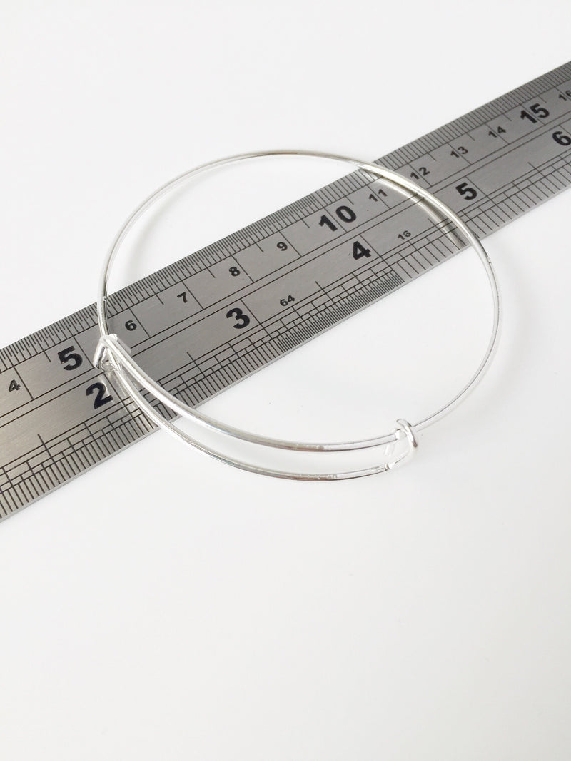 1 x Silver Plated Stainless Steel Bracelet Blank (1791)