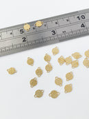 20 x Tiny Round Raw Brass Connectors, 8x5.5mm (1643)