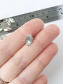 36 x 6x12mm Crystal Clear Navette Rhinestones, Foiled Back (2308)