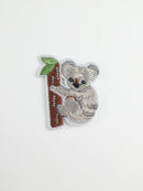 Koala Iron-on Patch, Embroidered Koala Motif