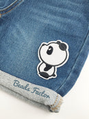 Cute Panda Iron-on Patch, Black and White Panda Applique