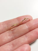 5 pairs x Stainless Steel Hoop Earring Wire, 25mm (3116)