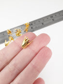 30 x Gold Tone Flower Bell Bead Caps, 13.5x8mm (3069)