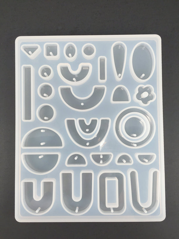 Silicone Mould for Multishape Resin Pendant Making, for UV and Epoxy Resin