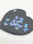 20 x Tiny Crystal Butterfly Charms, 11x10mm (0794)