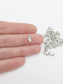 24 x 4x8mm Clear Glass Navette Rhinestones, Sew-on Crystals (2782)
