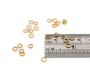 200 x Warm Gold Round Open Jump Rings, 4.5x0.8mm (C0624)