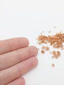 500 x 3mm Rose Gold Plated Stainless Steel Jump Rings (0052)