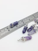 1 x Pointed Charoite Crystal Pendant, 43x13mm (0402)