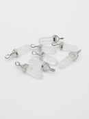 1 x Clear Quartz Pendant, 43x13mm Pointed Crystal Pendant