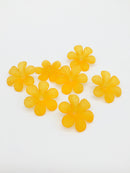 10 x Large Orange Flower Beads, 33mm (3210)
