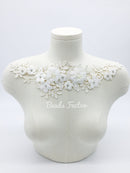 Off-white 3D Flowers Lace Applique, 3D Floral Lace
