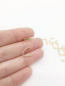 10 x Gold Plated Stainless Steel Chain Connectors, 10x5mm (3266)