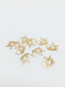 10 x Gold Plated Filigree Unicorn Connectors, 18x14mm (1249)