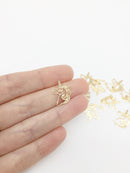 10 x Gold Plated Filigree Unicorn Connectors, 18x14mm (1249)