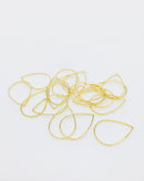 20 x Gold Tone Brass Drop Connectors, 25x17mm (3373)