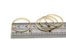 10 x Raw Brass Open Round Linking Rings, 25x1mm (C0639)