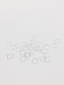 30 x Silver Plated Square Linking Rings, 8mm (3258S)
