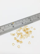 50 x 18K Gold Plated Wire Guardians, 4.5x4mm (3335)