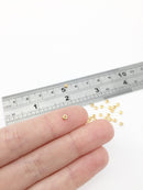 100 x 18K Gold Plated Rondelle Spacer Beads, 3x2mm (3344)