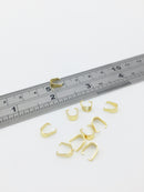 10 x Gold Plated Stainless Steel Snap Bails, 9x4mm (SS056)