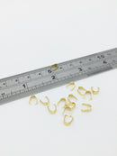 10 x Gold Plated Stainless Steel Pinch Bails, 7x3mm (SS054)