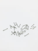 10 x Tiny Stainless Steel Bar Connectors, 11x1mm (3293)