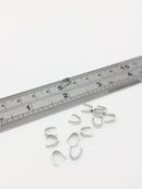 30 x Stainless Steel Snap Bails, 7x3mm (SS046)