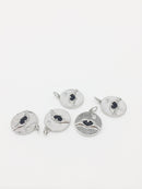 1 x Rhodium Plated Heart Hand Gesture Pendants, 18x16mm (1361S)