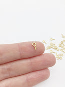 50 x Gold Plated Stainless Steel Screw Bails, 8x4mm (0260)