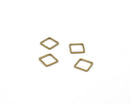 24 x Raw Brass Square Connectors, 10mm (C0670)
