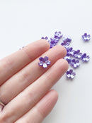 50 x Lavender Flower Beads Acrylic Sakura Flowers, 11.5mm (3678)