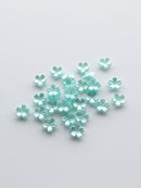 50 x Pearl Light Cyan Flower Beads, 11.5mm Lucite Sakura Flowers (3686)