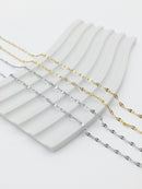 1 x Stainless Steel Fine Lip Chain Blanks, 40cm/15.7 inches, Gold or Silver Colour