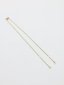 1 x Stainless Steel Cable Chain Necklace with Lobster Clasp, 14.6 inches Gold or Silver Colour