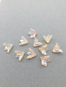 20 x Blush Champagne Flower Beads, 15x17mm (A10)