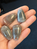 2 x Marble Effect Acrylic Trapezoid Pendants, 30x19mm (3722)